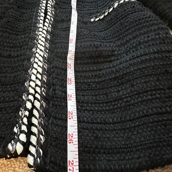 ZARA Popular Black Textured Tweed Classic Blazer Women’s - Picture 12 of 15